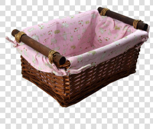 Baby Girl Wicker Basket   Wicker  HD Png Download