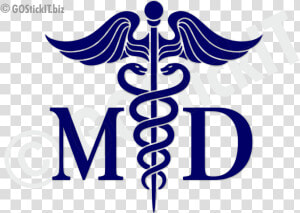 Medical Doctor Caduceus Vinyl Decal   Caduceus Symbol  HD Png Download