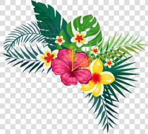  tropical  summertime  summerfun  palm  tree  palmera   Watercolor Flower Background Hd  HD Png Download