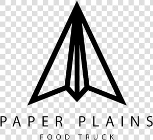 Paper Plains Black Logo   Paper Plains Food Truck  HD Png Download