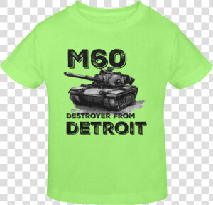 M60 Destroyer From Detroit Sunny Youth T shirt   Armored Car  HD Png Download