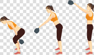 Russian Kettlebell Swing  HD Png Download