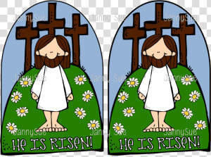 Easter Clipart Verse   He Is Risen Melonheadz  HD Png Download