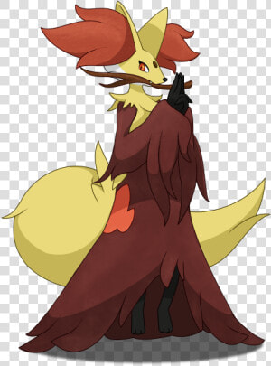 Pokémon X And Y Mammal Vertebrate Fictional Character   Delphox Male And Female  HD Png Download