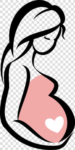 In Conclusion There Are Various Reasons As To Why Abortion   Silhouette Pregnant Woman Cartoon  HD Png Download