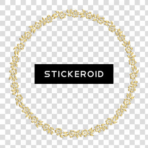 Golden Round Frame Border Circle Frames   Chain  HD Png Download