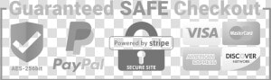 Safe Secure Checkout Black  HD Png Download