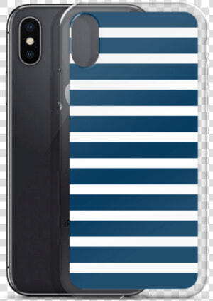 Navy And White Stripes Iphone Case   Mobile Phone Case  HD Png Download