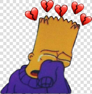 Transparent Sadboys Png   Bart Simpson Drawing Sad  Png Download