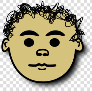 Vector Image Of Curly Hair Kid Avatar   Gambar Animasi Rambut Keriting  HD Png Download