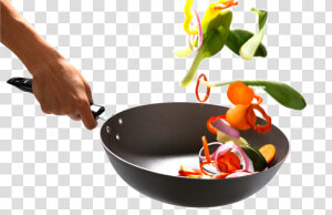 Fries Vector Cooking Pan Picture Stock   Vegetables Tossing In Pan  HD Png Download