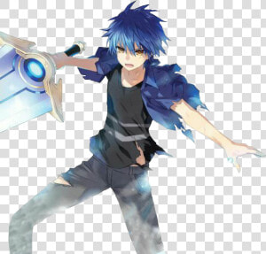  blue  anime  animeboy  sword  animesword   Date A Live Png  Transparent Png