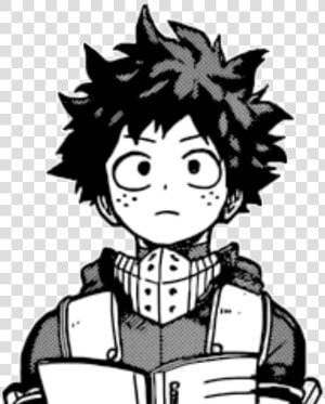 Deku As A Kid Clipart Black And White Jpg Royalty Free   Izuku Midoriya Manga Caps  HD Png Download