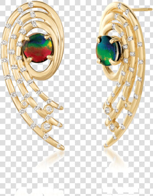 Open Spiral Martha Seely 14k Diamond Earrings By Korite  HD Png Download