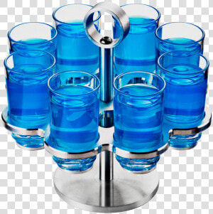 Drinique 8 Shot Revolver With Elite Shot Glasses   Tray Of Shots Png  Transparent Png