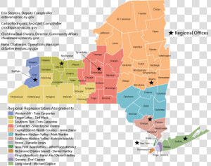 Intergovernmental  amp  Community Affairs Region Map   New York State Economic Regions  HD Png Download