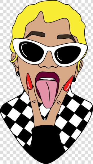 Cardi B Illustration Sticker   Cardi B Illustration  HD Png Download