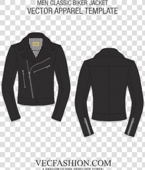 Transparent Leather Jacket Png   Black Leather Jacket Template  Png Download