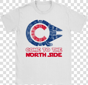 Come To The North Side Star Wars Millennium Falcon   Cubs Star Wars Shirt  HD Png Download