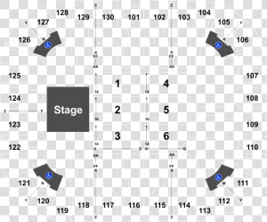 Eaglebank Arena Section 110 Row L  HD Png Download