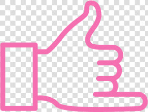 Pink line clip Art   Emoji Mano Png Para Colorear  Transparent Png