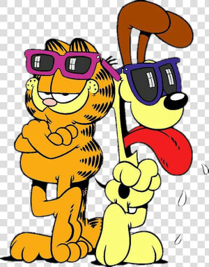 Garfield And Odie   Cartoon Garfield And Odie  HD Png Download