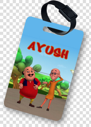 Funcart Motu Patlu Theme Luggage Tag Title Funcart   Unicorn Theme Tag For Birthday  HD Png Download