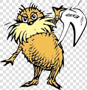 Transparent Lorax Png   Lorax Dr Seuss Drawings  Png Download