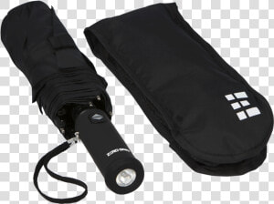 Compact Travel Umbrella With Flashlight   Umbrella  HD Png Download