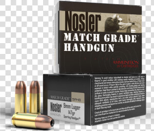 Nosler Match Grade Handgun 9mm 147gr  Jacket Hollow   9mm Nosler Bullets  HD Png Download