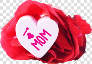 Free I Love Mom Heart And A Rose Png Image   Thankful Mom Happy Mothers Day Quotes  Transparent Png