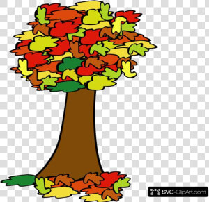 Fall Tree Coloured Clip Art Icon And Clipart Transparent   Tree Treasure Hunt Clue  HD Png Download