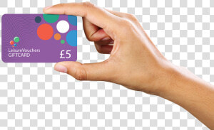 Leisure Voucher Promo Card Hand   Bank Card And Hand Png  Transparent Png