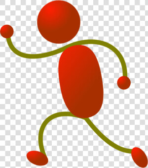 Stick Figure Running Clipart   Red Stick Figure Running  HD Png Download