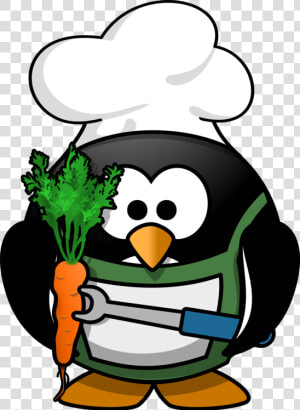 Penguin Chef   Penguin Grilling  HD Png Download