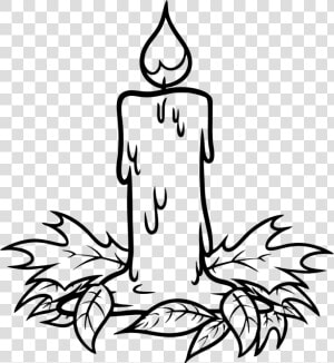 Christmas Candle At Getdrawings Clip Art Transparent   Candle Pictures For Drawing  HD Png Download