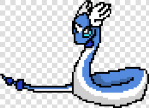 Dragonair Pixel Art  HD Png Download