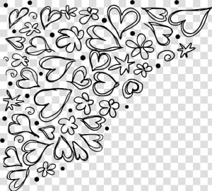 Art symmetry monochrome Photography   Corner Doodle Png  Transparent Png