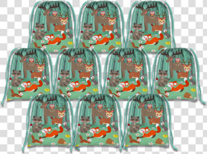 Woodland Animals Drawstring Tote Bag   Backpack  HD Png Download