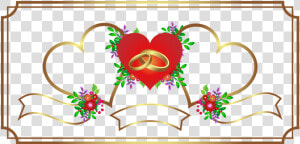 Invitation Wedding Heart Free Picture   Simple Frame Design Png  Transparent Png