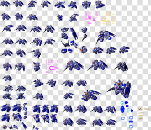 Gundam Pixel Sprite Sheet   Png Download   Sd Gundam G Generation Sprites  Transparent Png