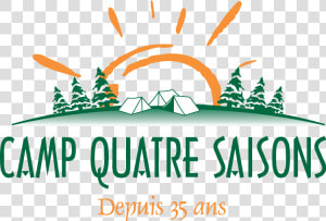 Camp Quatre Saisons Free Vector   Vector Camping Logo Png  Transparent Png