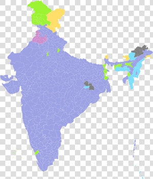 Svg Map Solid   Religion In India Map  HD Png Download