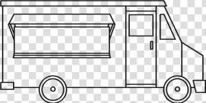 Food Truck Icon   Drawing Of A Food Truck  HD Png Download