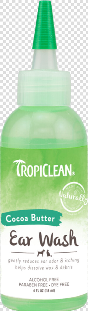 Tropiclean Cocoa Butter Ear Wash For Dogs And Cats   Tropiclean Ear Wash  HD Png Download