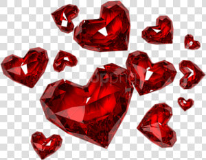 Red Diamond Png   Heart Shaped Red Diamonds  Transparent Png