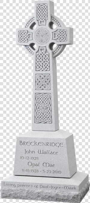 Cross Grave Png   Png Download   Celtic Knots Gravestone  Transparent Png