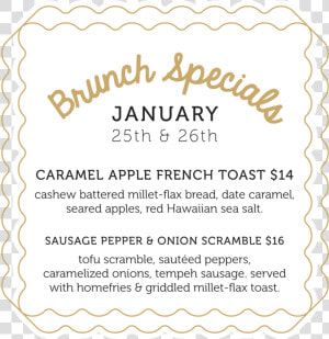 Brunch Specials 0125  HD Png Download