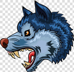 Mouth Clipart Wolf Graphics Illustrations Free On Transparent   Growling Wolf Cartoon  HD Png Download