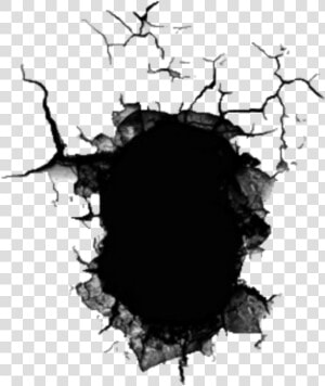  brokenglass  papertear  cracked  cracked  crevasse   Wall Crack Hole Png  Transparent Png